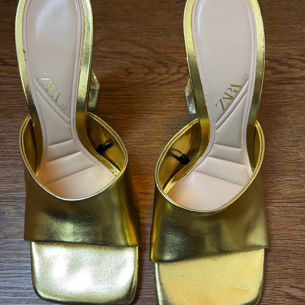 Zara Gold Women's Heels